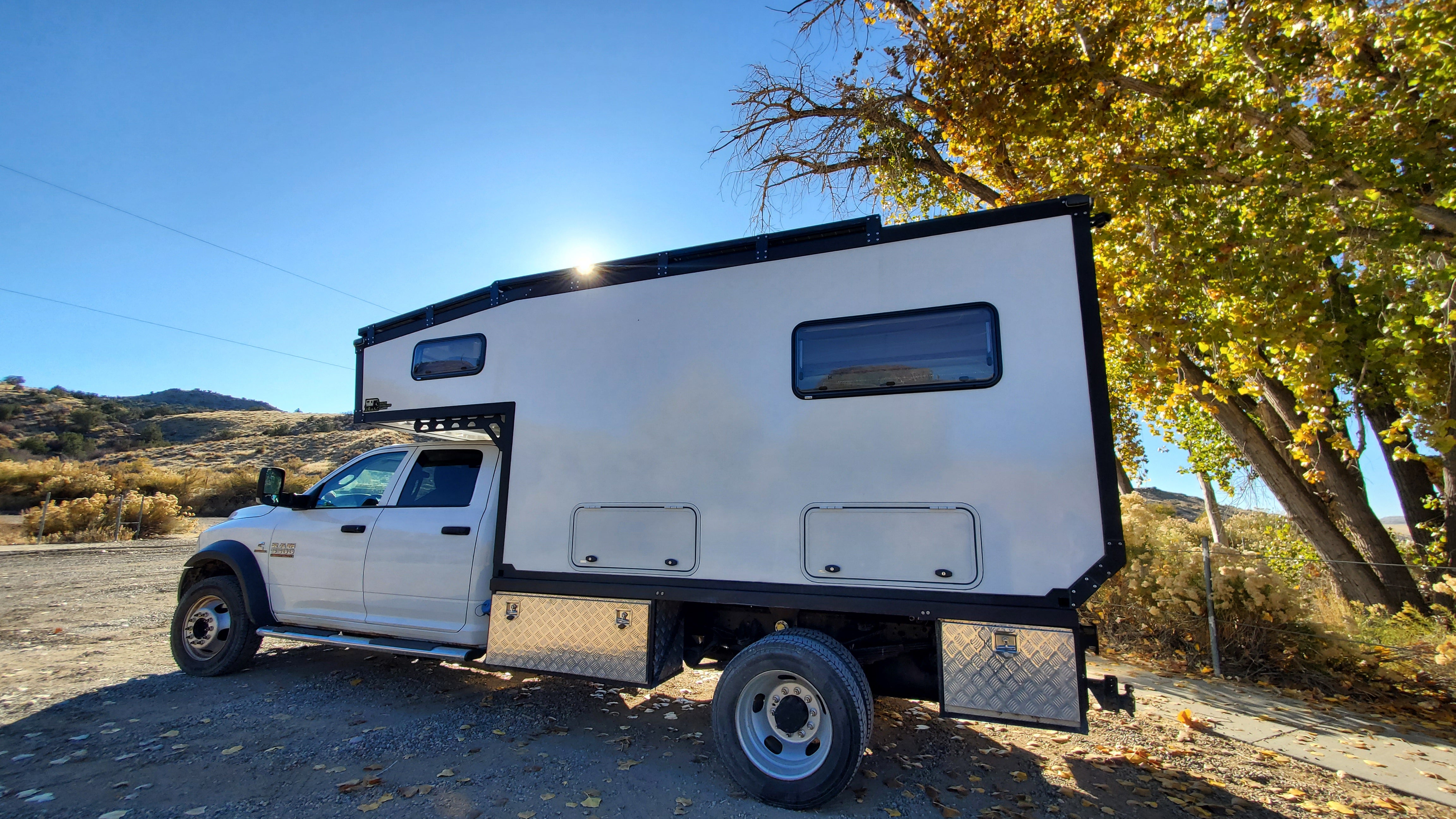 Flatbed truck camper for sale best sale